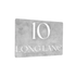 Personalised Aluminium A5 House Sign - Grey Concrete