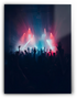 CONCERT CROWD Music Inspired Silhouette Poster Print Sign