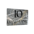 Personalised Aluminium A5 House Sign - Grey Marble