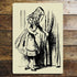 Alice In Wonderland Door Curtain Illustration - Metal Alice In Wonderland Wall Sign