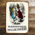 Alice In Wonderland , Painting My Rose, Off With Your Head - Metal Advertising Wall Sign
