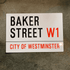 Bakers Street London Street Sign - Metal Street Sign Wall Sign