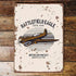 Battlefield Eagle Plane  Metal Wall Sign Plaque