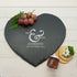 Classic Couples' Heart Slate Cheese Board