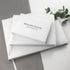 Engraved White Leather Wedding Guest Book PER3067-SML