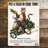 Esso Put A Tiger In Your Tank Makes Even '23'S Skiddoo! - Metal Advertising Wall Sign