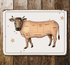 Farmhouse Kitchen Butcher Cuts Of Cow Beef Metal Sign Plaque