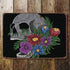 Flower Skull - Metal Wall Sign Plaque
