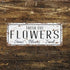 Fresh Cut Flowers - Metal Vintage Wall Sign Kitchen
