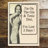 Gin And Tonic Diet I'Ve Lost Two Days - Metal Humour Wall Sign