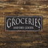 Groceries & Dry Good Distressed  - Metal Vintage Wall Sign