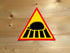Hedgehog Crossing Warning Triangle Sign  - Metal Advertising Wall Sign