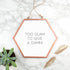 Personalised Hexagon Copper Mirror