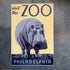 Hippo Visit The Zoo Hippopotamus - Metal Travel Wall Sign