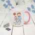 I Love My Dad Personalised Kid's Artwork Coloured Mug PER2220-PNK