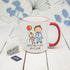 I Love My Dad Personalised Kid's Artwork Coloured Mug PER2220-RED