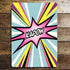 Kapow Comic Style Writing - Metal Pop Art Wall Sign