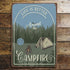 Life Better Around The Campfire Camping - Metal Sign Plaque