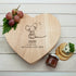 Personalised Like A Mouse Loves Cheese Romantic Heart Cheese Board