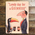 Lovely Day For A Guinness Toucans Holding Pint - Metal Advertising Wall Sign