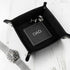 Luxury Black Personalised Valet Tray PER3153-SLV
