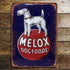 Melox Dog Food Fox Terrier  - Metal Advertising Wall Sign