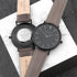 Men's Modern-Vintage Personalised Watch With Black Face in Ash