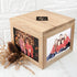 Oak Photo Keepsake Box with Initials PER916-DIA