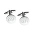 Personalised Round Silver Plated Cufflinks
