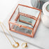 Personalised Rose Gold Glass Trinket Box PER2632-PLN