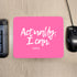 Actually I Can Handwritten Mouse Pad — Motivational Desk Mousepad for Home and Office Use PER3522-PNK