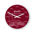 Personalised Wine O'Clock Glass Clock - Large