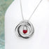 Personalised Russian Ring Crystal Necklace PER5763