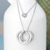 Personalised Russian Ring Layered Necklace PER5771
