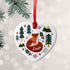 Personalised Scandi Fox Christmas Decoration - Wooden Hanging Ornament for Home & Tree