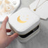 Moon and Stars White Travel Jewellery Case PER6170