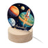 Personalised Kid's Outer Space LED Night Light