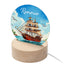 Personalised Kid's Pirate Ship LED Night Light