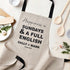 Personalised Sunday Happiness Luxury Linen Apron