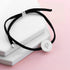 Personalised Always with You Initial Black Bracelet PER3756-SIL