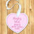 Personalised Baby Birth Date Heart Keepsake in Pink