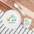 Personalised Baby Dinner Set - Cute Dinosaur 
