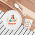 Personalised Baby Dinner Set - Spring Bunny 