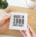 Personalised Birth Year Glass Coaster