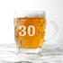 Personalised Birthday Dimpled Beer Glass PER2796-SER