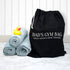 Personalised Cotton Black Gym Bag