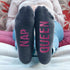 Personalised Charcoal & Hot Pink Socks PER2500-MEN