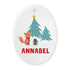 Personalised Christmas Fox Decoration