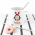 Personalised Christmas Penguin Kids Polymer Mug