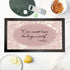 Personalised Classic Floral Quote Bar Mat PER5545